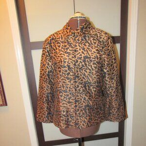 Anage Ladies Vintage Animal Print Jacket. Size Medium. Very good used condition